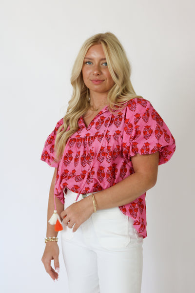 Block Print Top