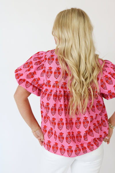 Block Print Top