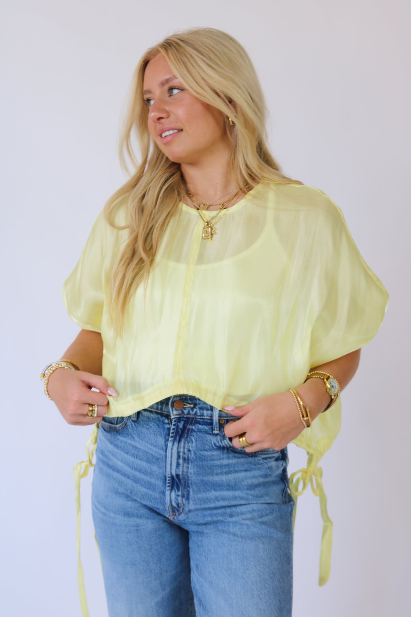 Yellow Crop Top