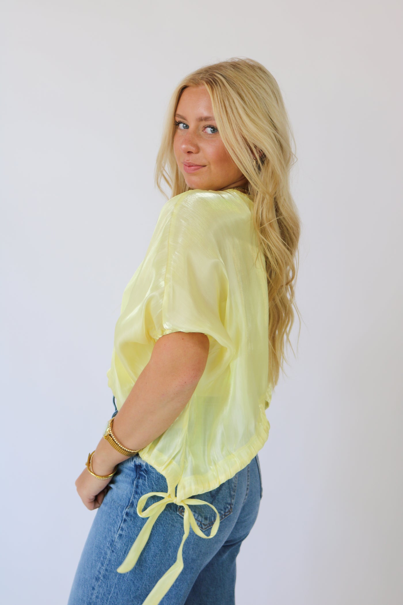 Yellow Crop Top