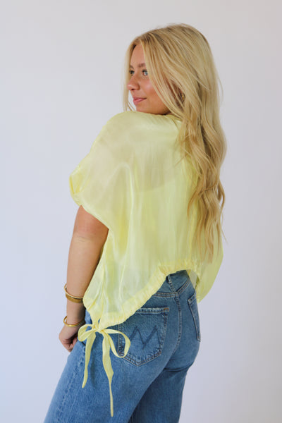 Yellow Crop Top