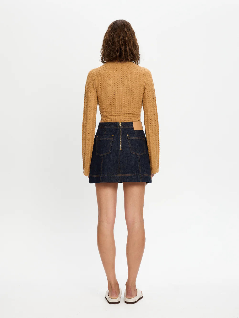 Immy Denim Mini Skirt-Raw