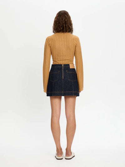 Immy Denim Mini Skirt-Raw