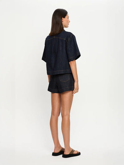 Immy Denim Top- Raw