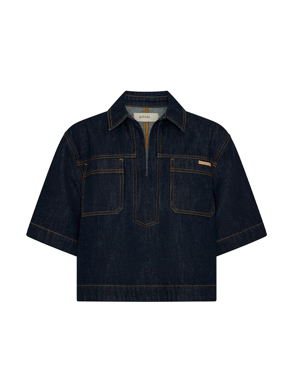 Immy Denim Top- Raw
