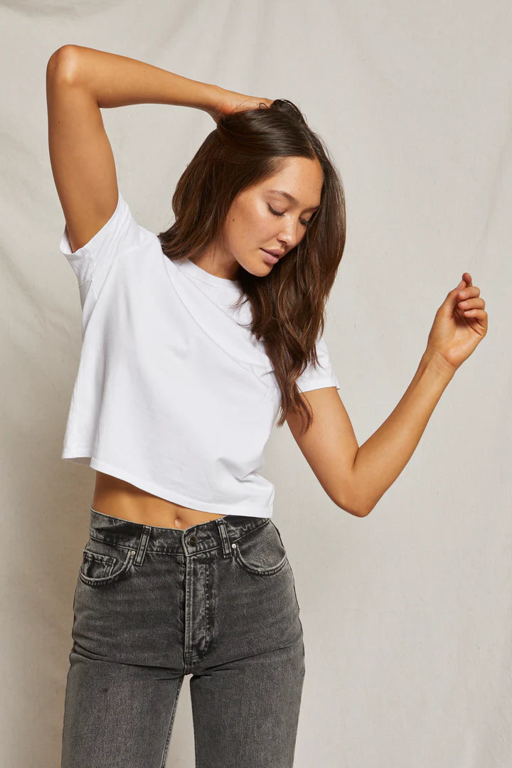 Springsteen Baby Tee- White