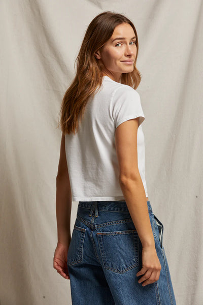 Springsteen Baby Tee- White
