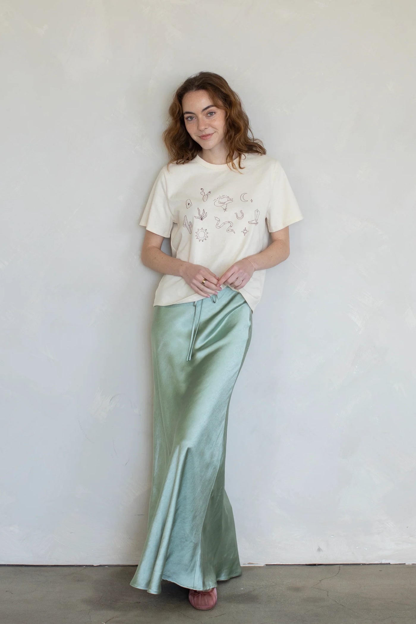 Valarie Satin Skirt