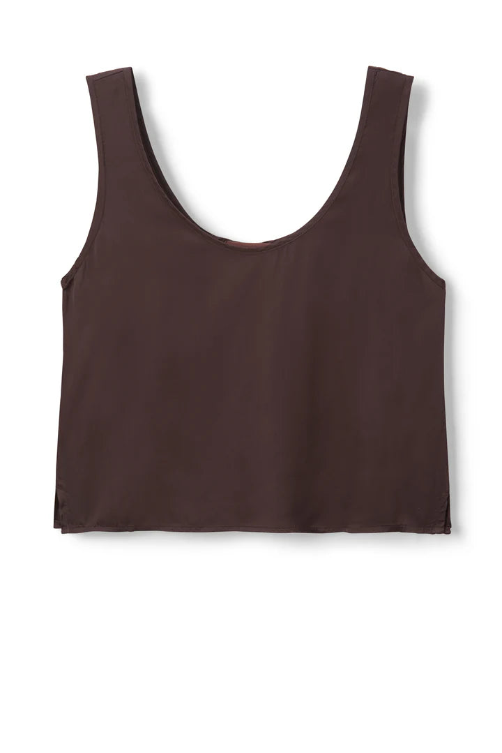 Silvie Scoop Tank- Cocoa