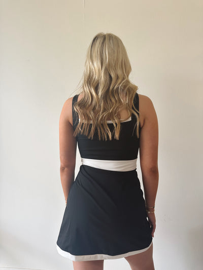 Black White Active Dress