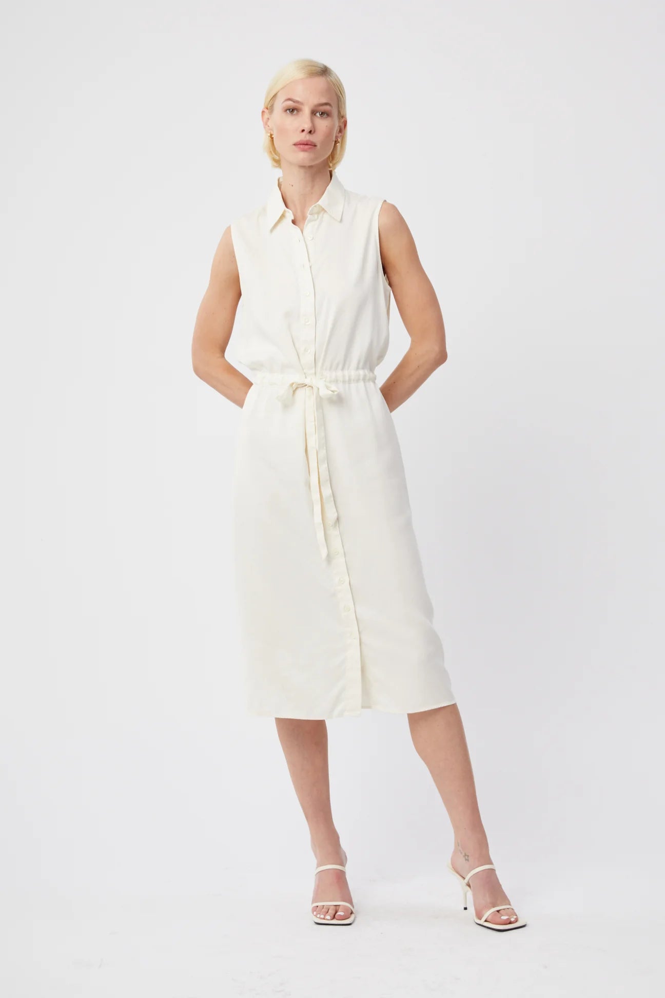 Tencel Midi Shirtdress
