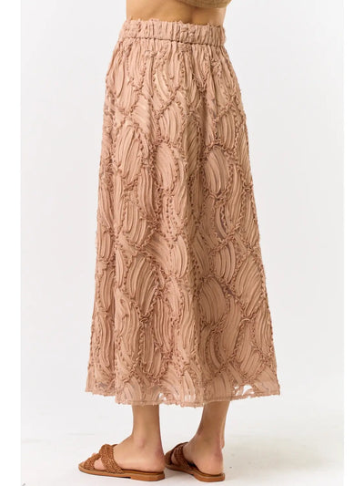 Scarlette Textured Skirt- Mocha