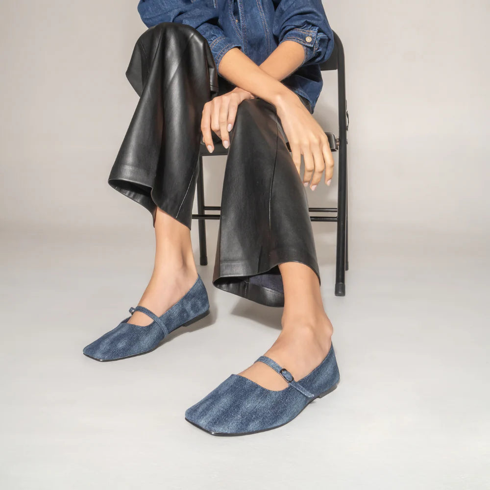 Adele Denim Ballet Flat