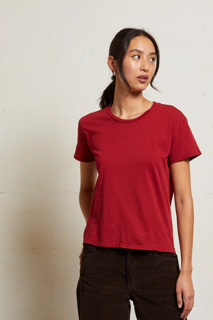 Harley Boxy Crew Tee- Maple