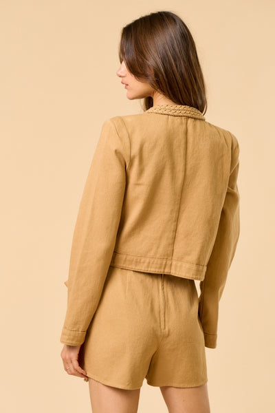 Brandi Coat- Taupe