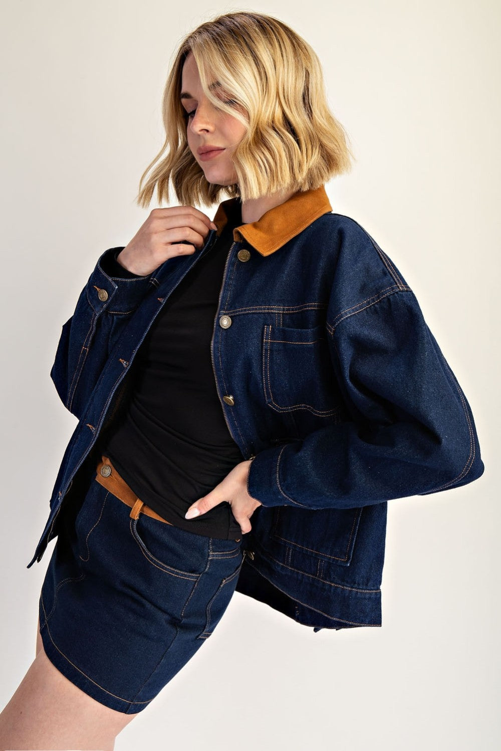 Retro Denim Jacket Top