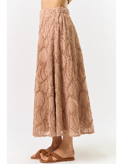 Scarlette Textured Skirt- Mocha