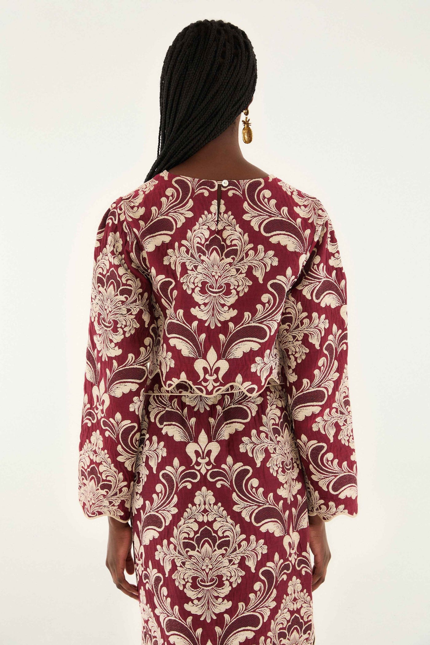 Bicolor Jacquard Top
