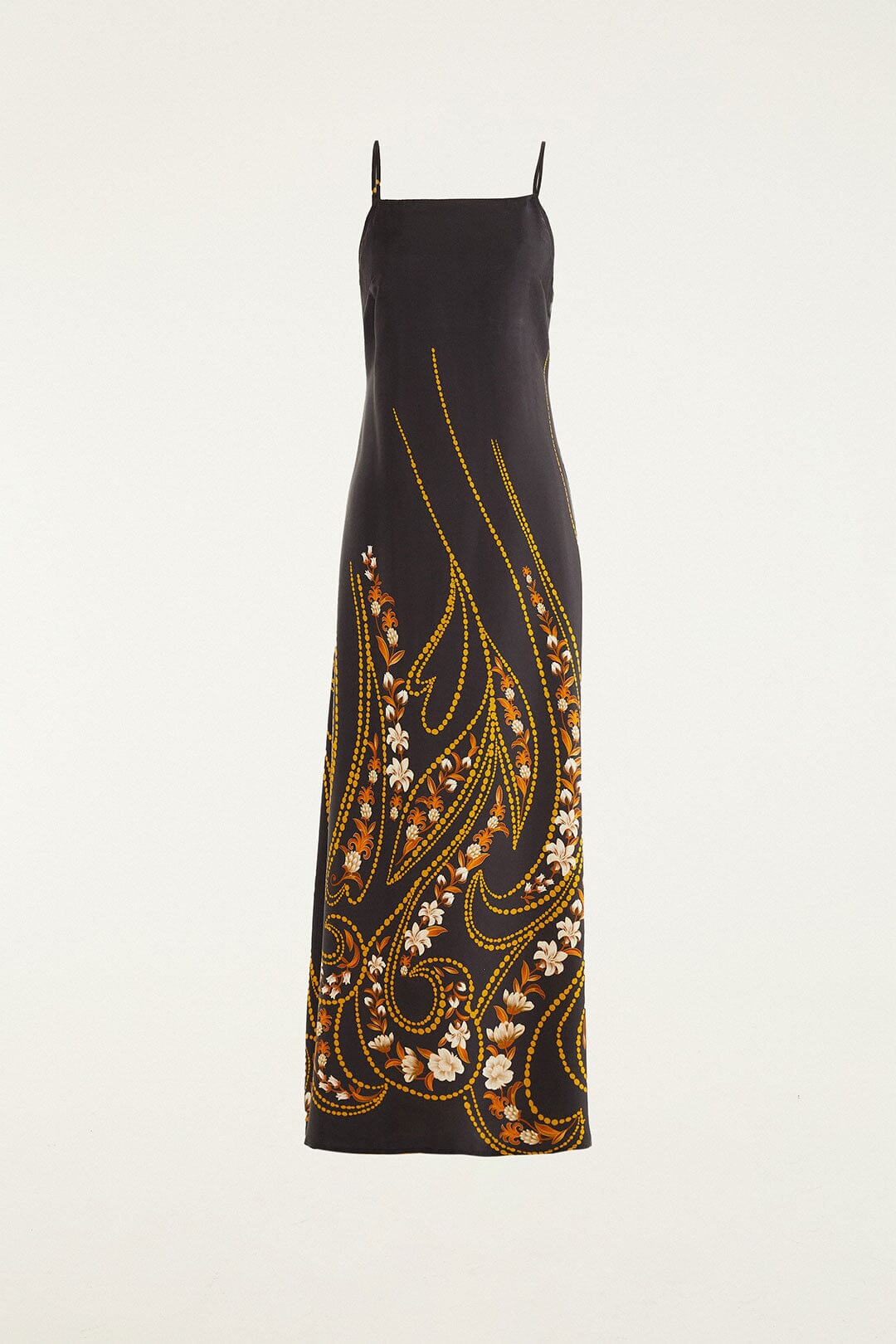 Garden Black Midi Dress