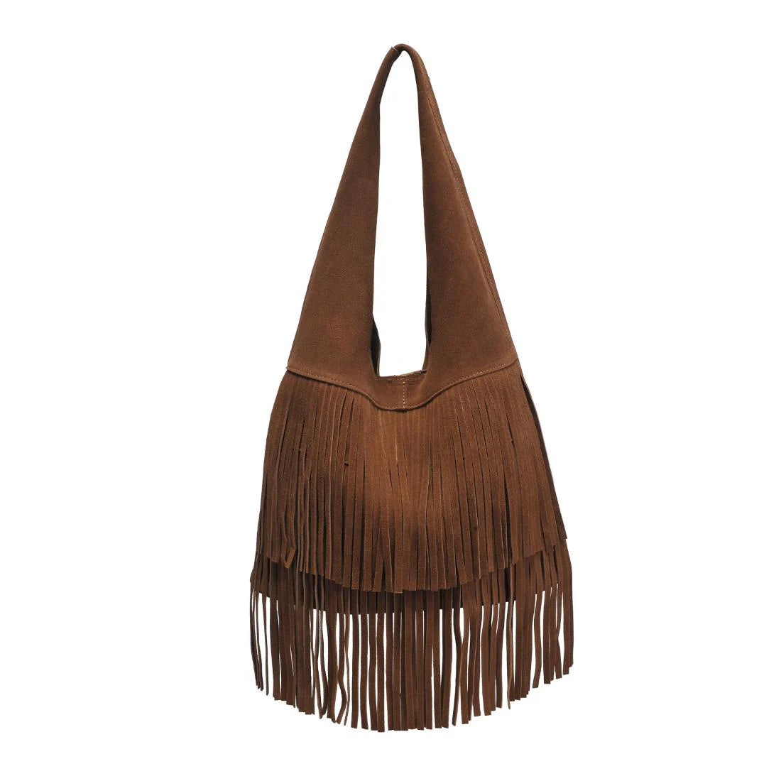Hope Fringe Hobo Bag- Hazelnut