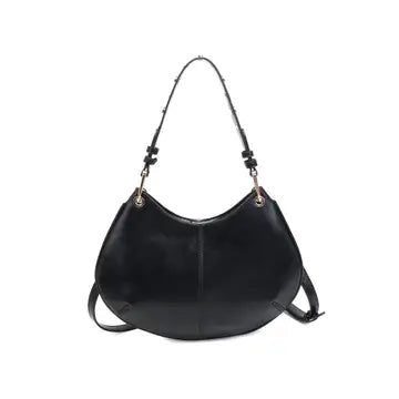 Nova Leather Handbag- Black