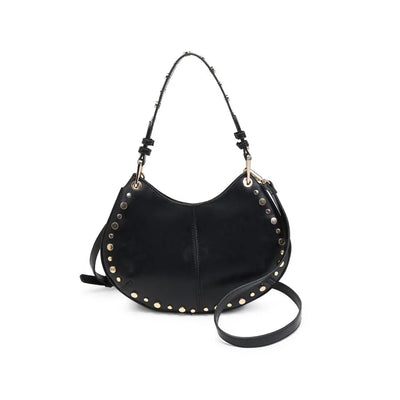 Nova Leather Handbag- Black