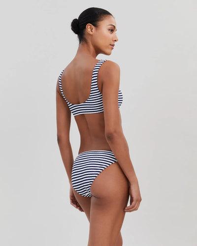 Elle Button Bikini Bottom - French Navy