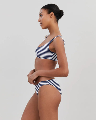 Elle Button Bikini Bottom - French Navy