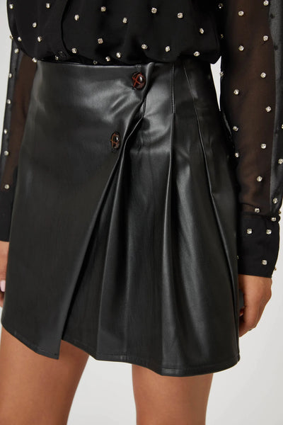 Paige Leather Skirt